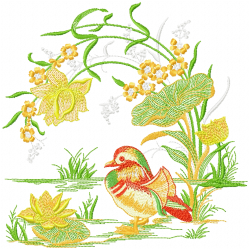 Flowers And Tree Embroidery Design 2 Flowers And Tree Embroidery Design 2